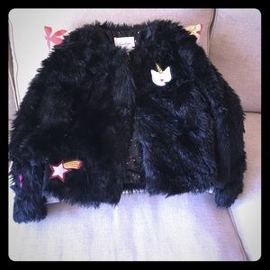 Jessica Simpson fake fur (girls) jacket.